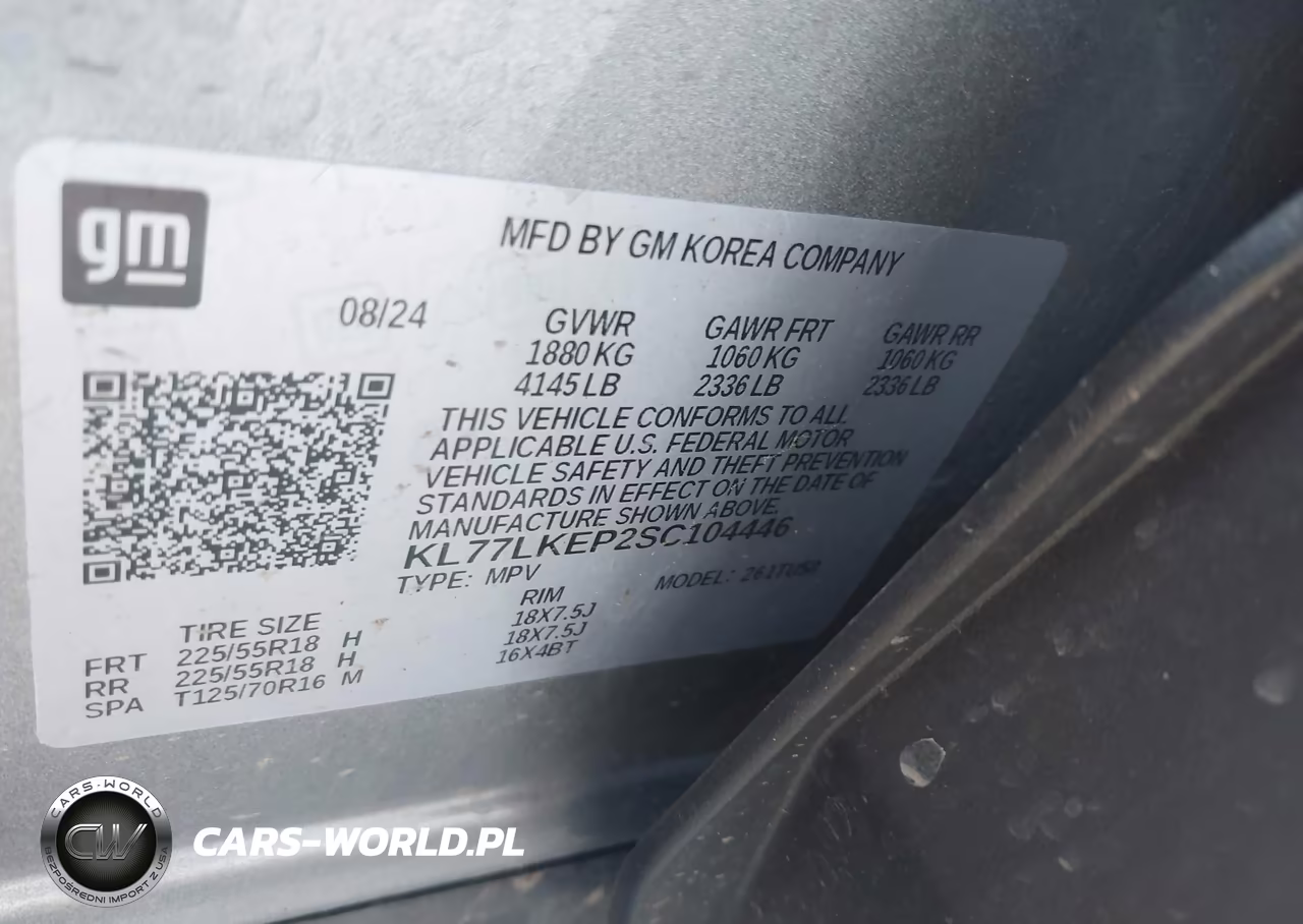 2025 Chevrolet Trax Fwd Activ VIN:KL77LKEP2SC104446 - 9