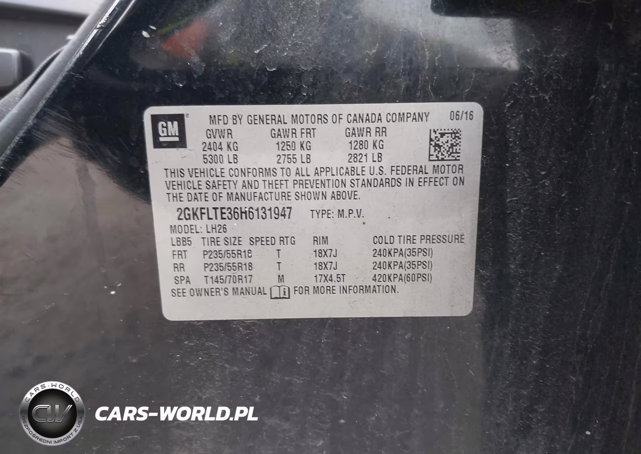 2017 GMC Terrain Sle-2 VIN:2GKFLTE36H6131947 - 9