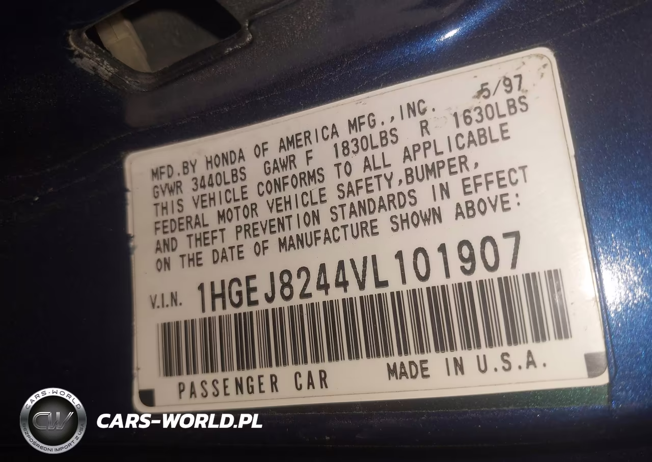 1997 Honda Civic Ex VIN:1HGEJ8244VL101907 - 9