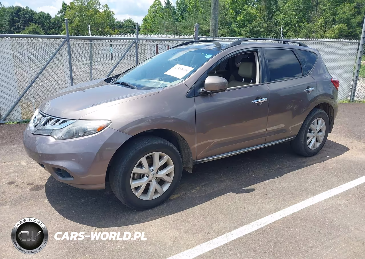 2014 Nissan Murano Sl VIN:JN8AZ1MU5EW421282 - 2