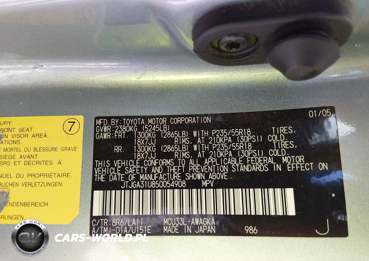 2005 Lexus Rx 330 VIN:JTJGA31U850054908 - 9
