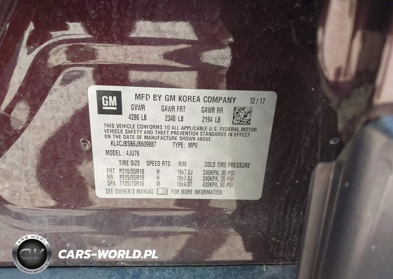 2018 Buick Encore Preferred Ii VIN:KL4CJBSB6JB609887 - 9