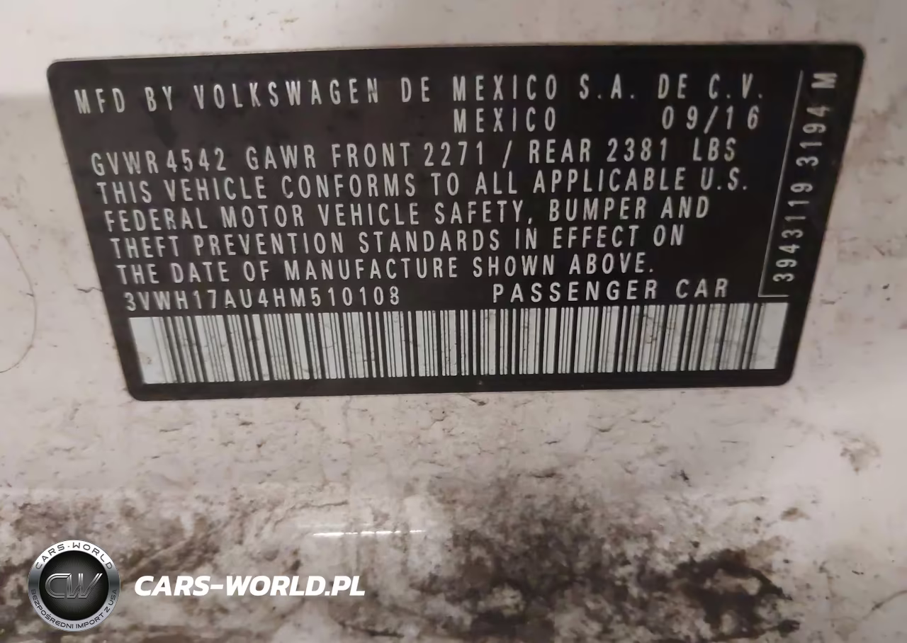 2017 Volkswagen Golf Alltrack Tsi S-Tsi Se-Tsi Sel VIN:3VWH17AU4HM510108 - 9