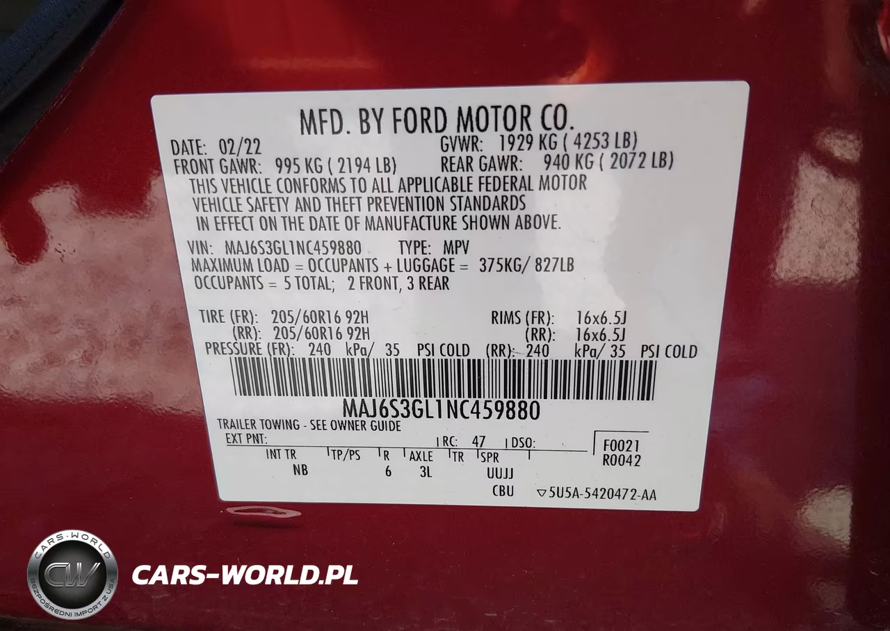 2022 Ford Ecosport Se VIN:MAJ6S3GL1NC459880 - 9
