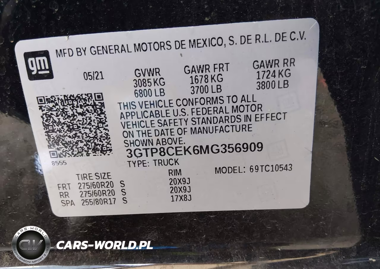 2021 GMC Sierra 1500 2Wd Short Box Elevation VIN:3GTP8CEK6MG356909 - 9