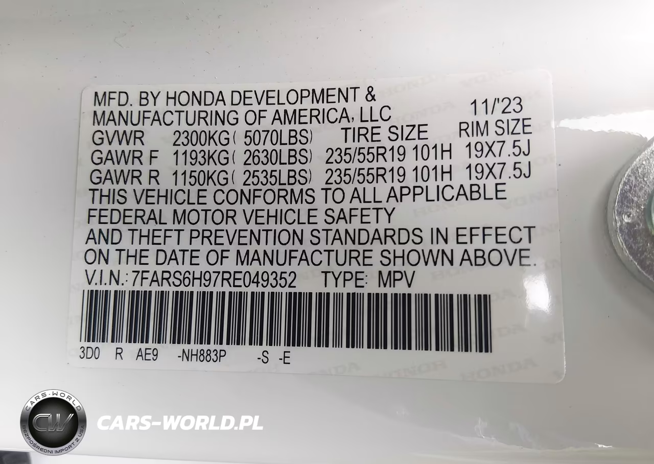 2024 Honda Cr-V Hybrid Sport Touring VIN:7FARS6H97RE049352 - 9