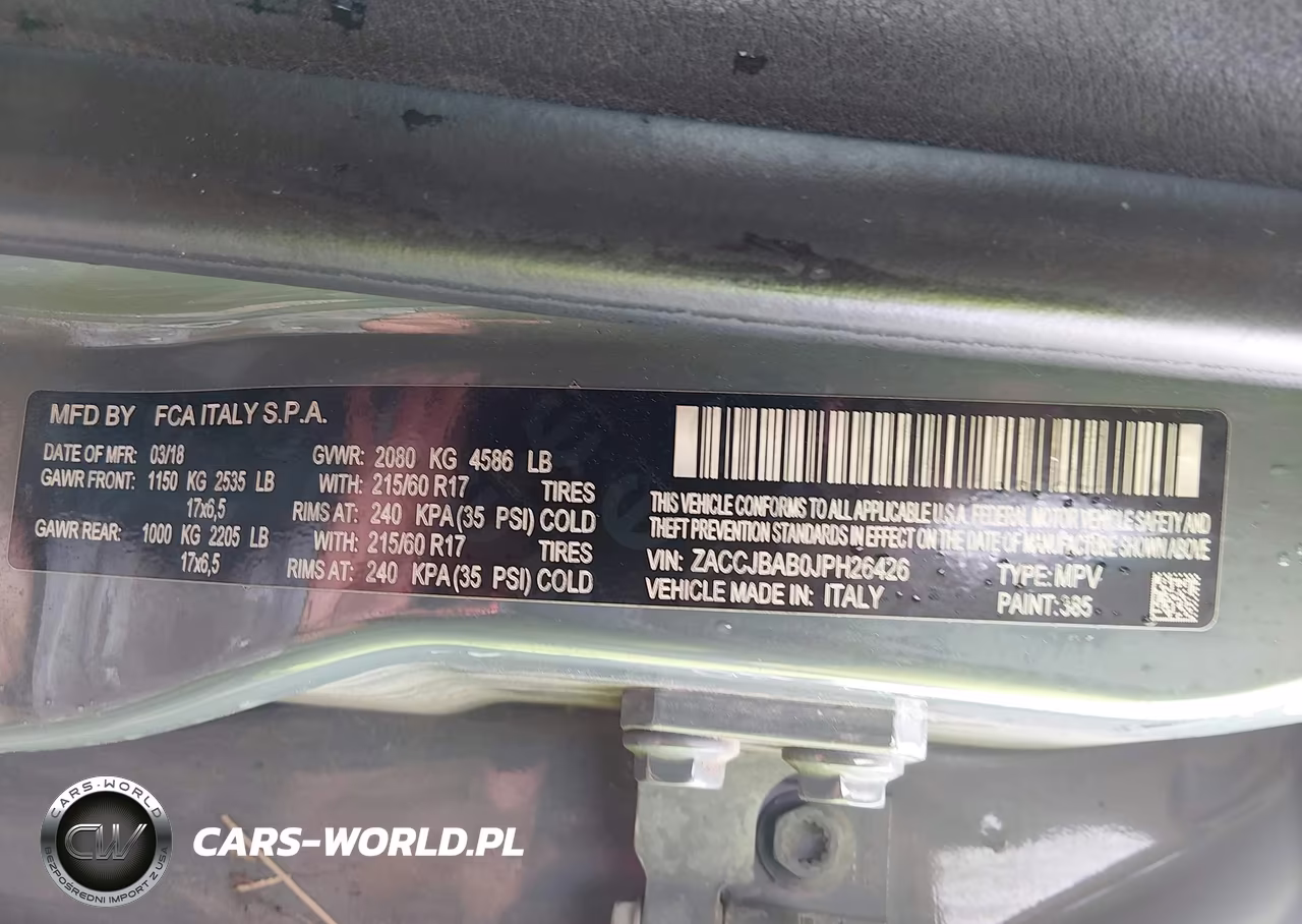 2018 Jeep Renegade Upland Edition 4X4 VIN:ZACCJBAB0JPH26426 - 9