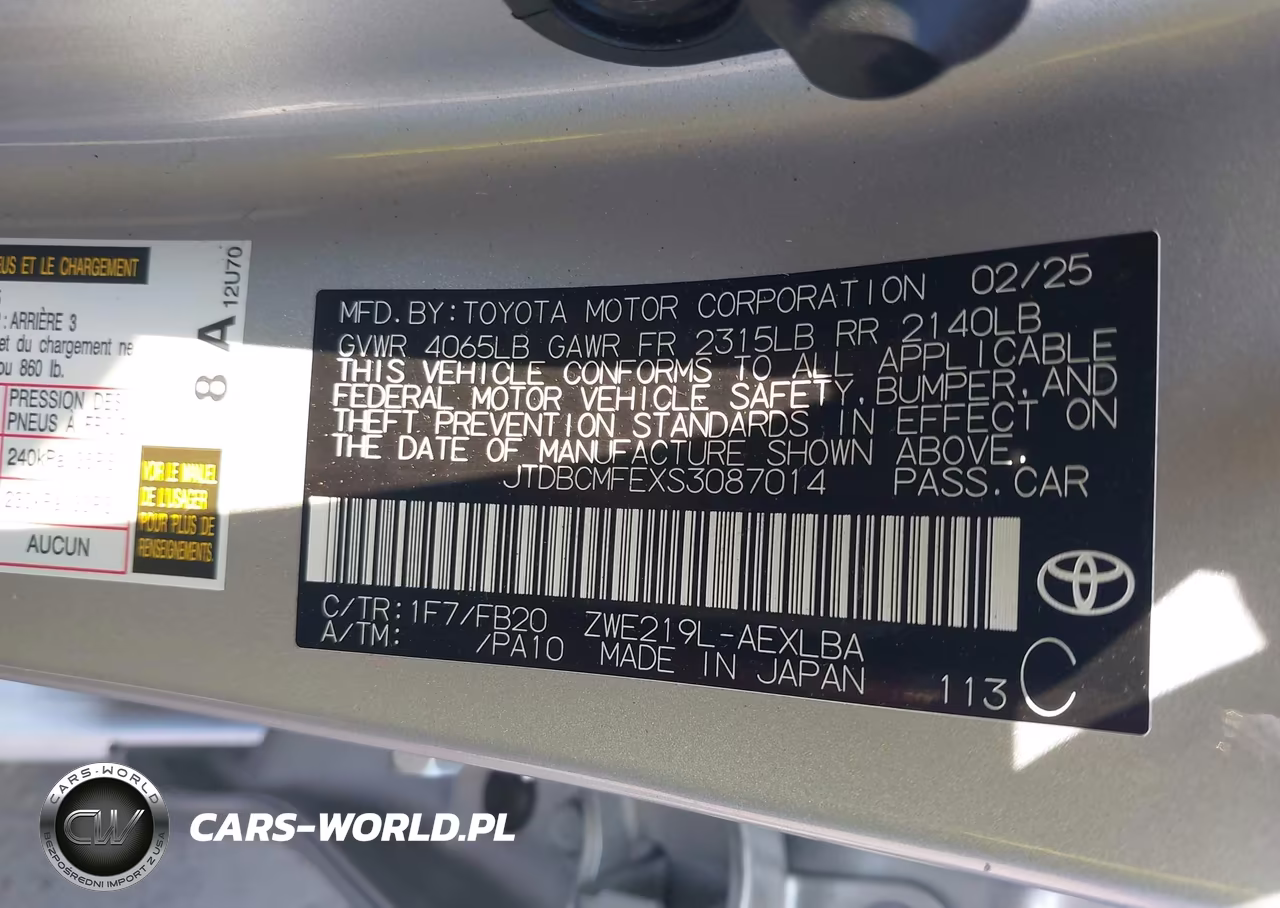 2025 Toyota Corolla Hybrid Le VIN:JTDBCMFEXS3087014 - 9