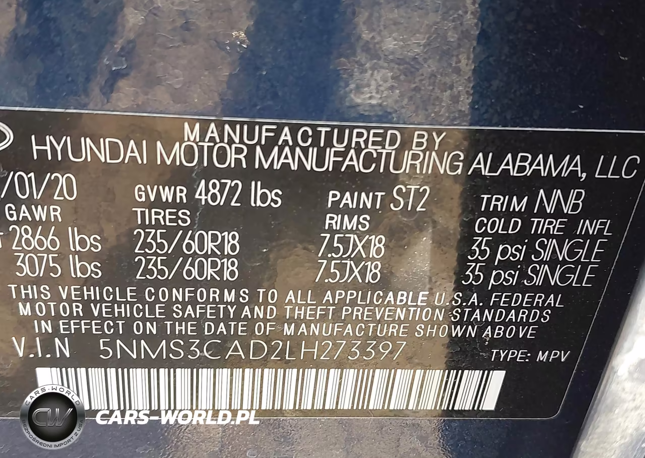2020 Hyundai Santa Fe Sel VIN:5NMS3CAD2LH273397 - 9