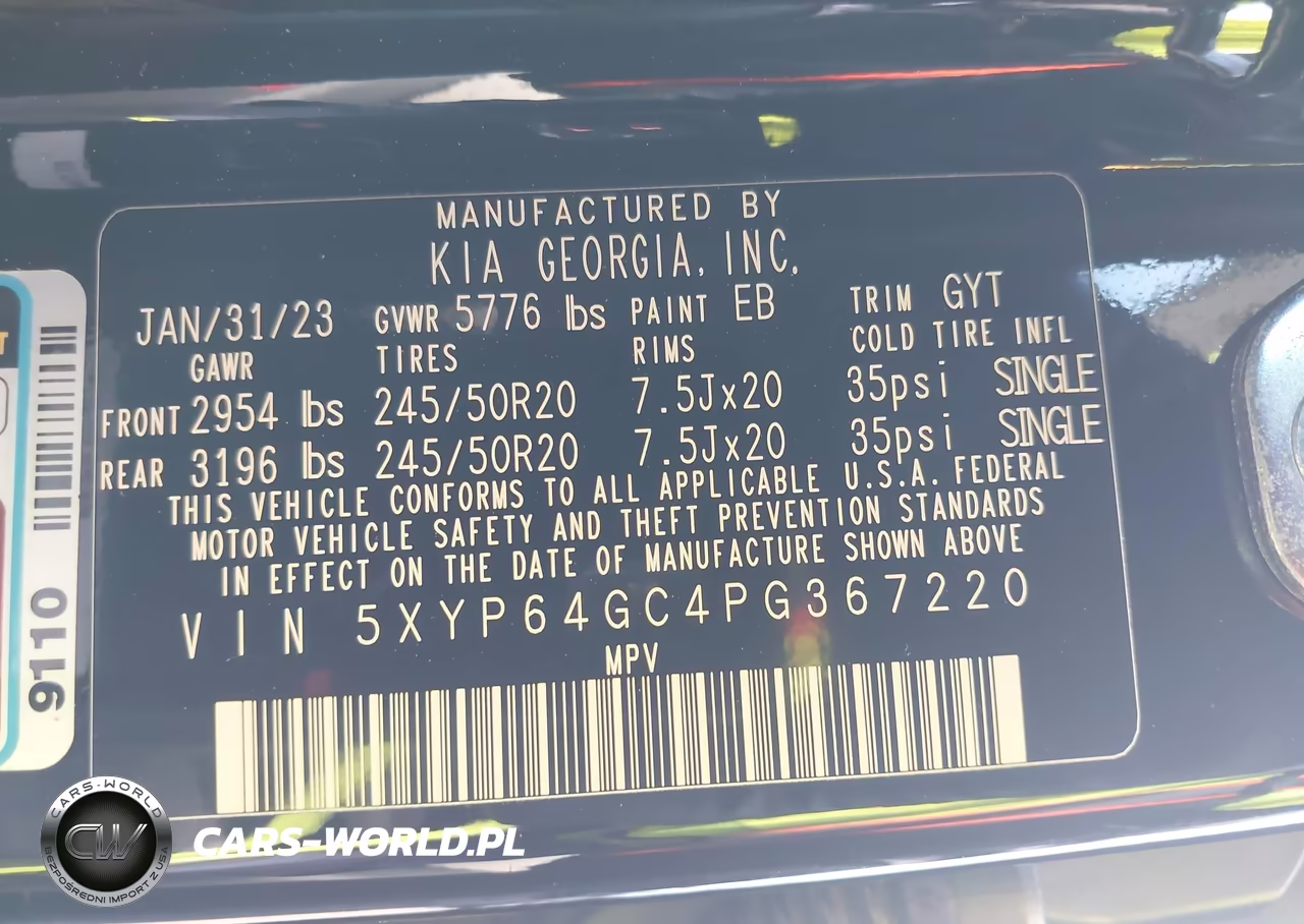 2023 Kia Telluride S VIN:5XYP64GC4PG367220 - 9