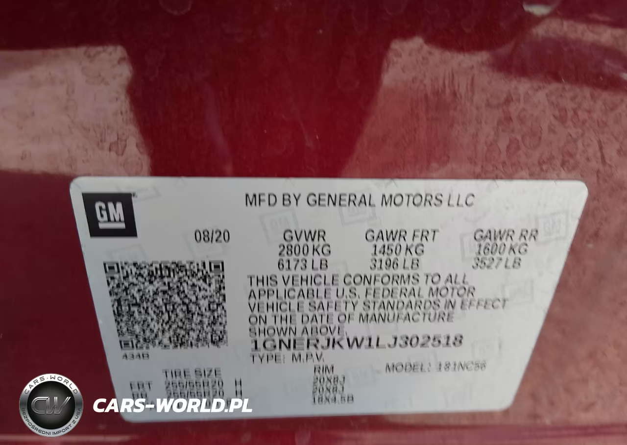 2020 Chevrolet Traverse Fwd Rs VIN:1GNERJKW1LJ302518 - 9