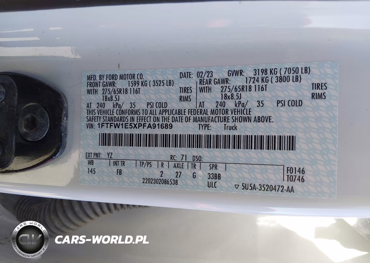 2023 Ford F-150 King Ranch-Lariat-Platinum-Tremor-Xl-Xlt VIN:1FTFW1E5XPFA91689 - 9