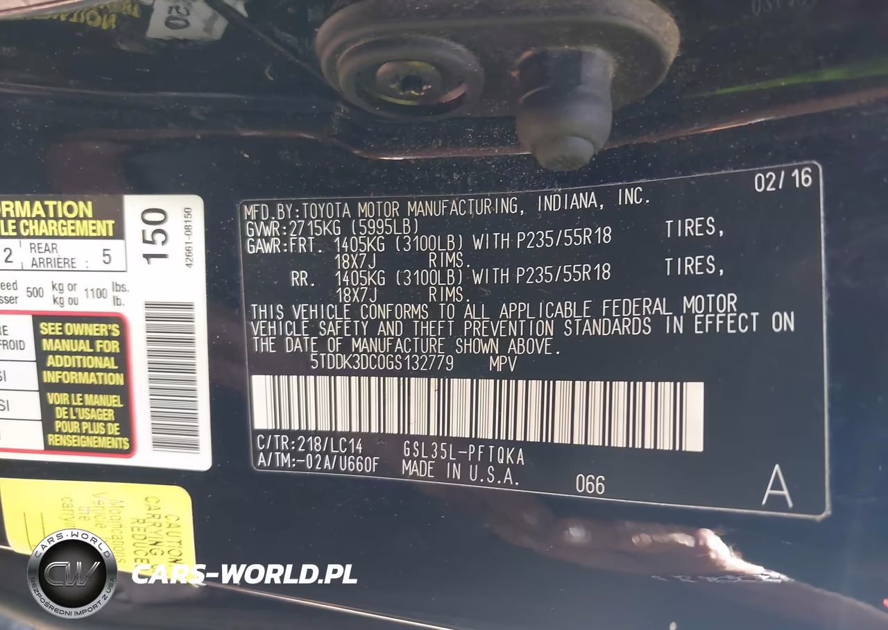 2016 Toyota Sienna Xle 7 Passenger VIN:5TDDK3DC0GS132779 - 9