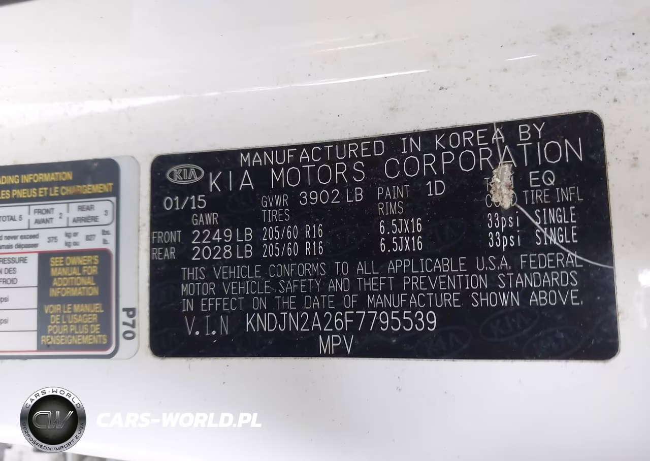 2015 Kia Soul VIN:KNDJN2A26F7795539 - 9