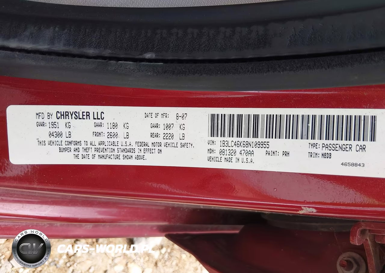 2008 Dodge Avenger Se VIN:1B3LC46K68N109955 - 9