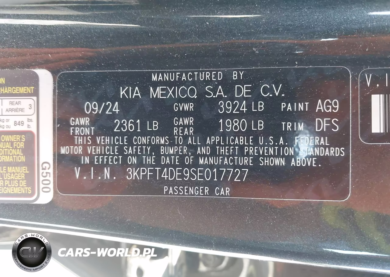 2025 Kia K4 Lxs VIN:3KPFT4DE9SE017727 - 9