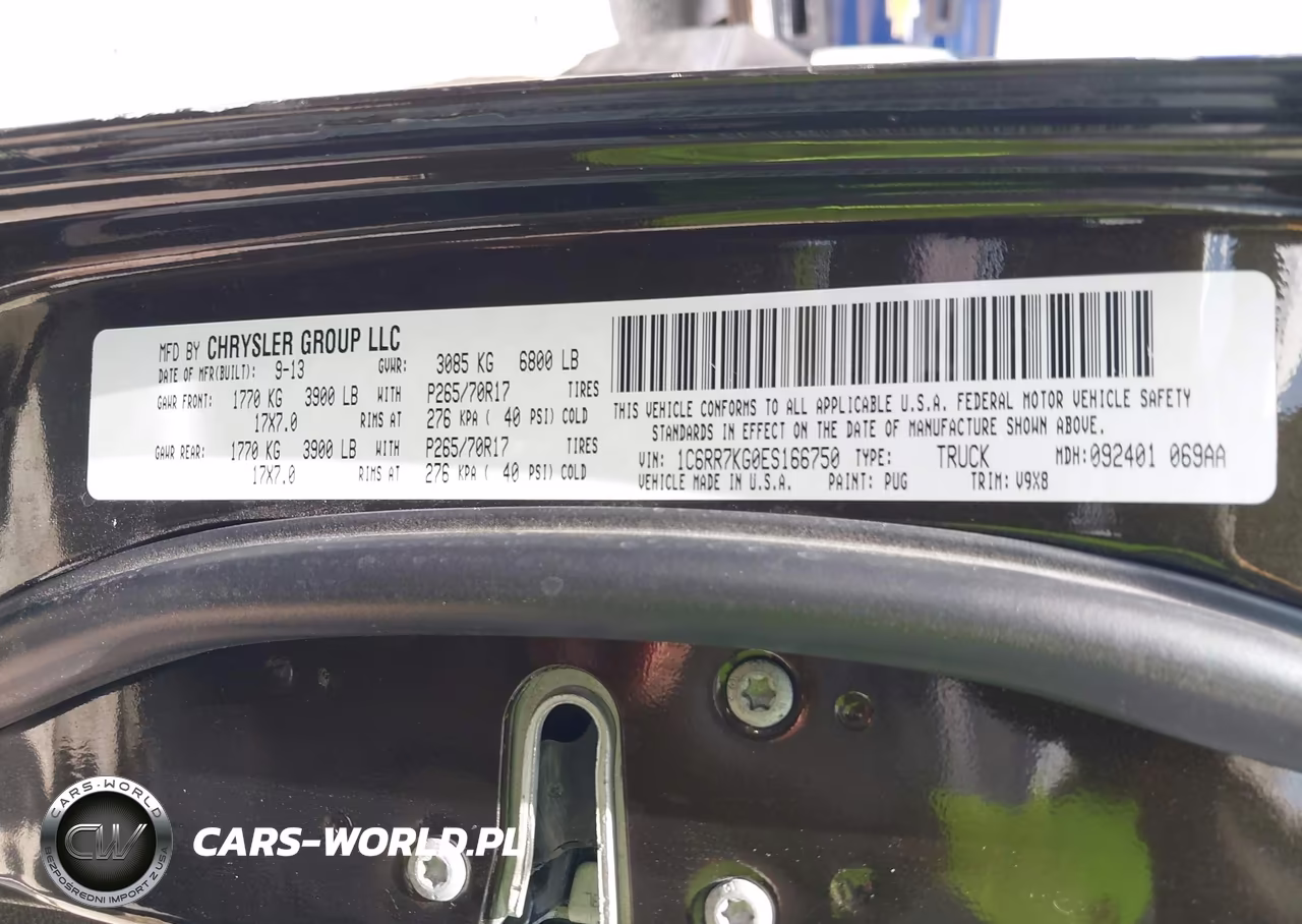 2014 Ram 1500 Tradesman VIN:1C6RR7KG0ES166750 - 9