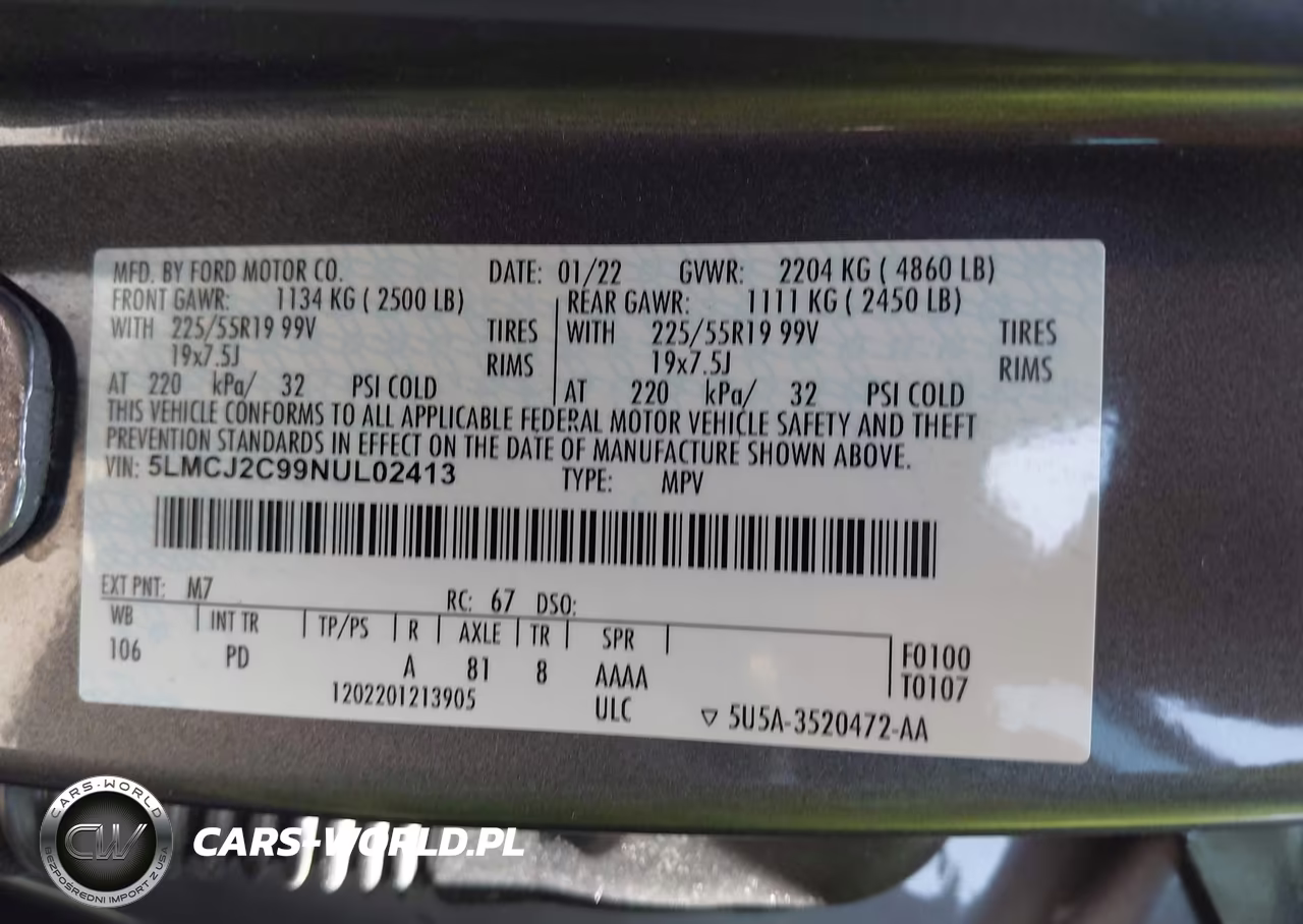 2022 Lincoln Corsair Reserve VIN:5LMCJ2C99NUL02413 - 9