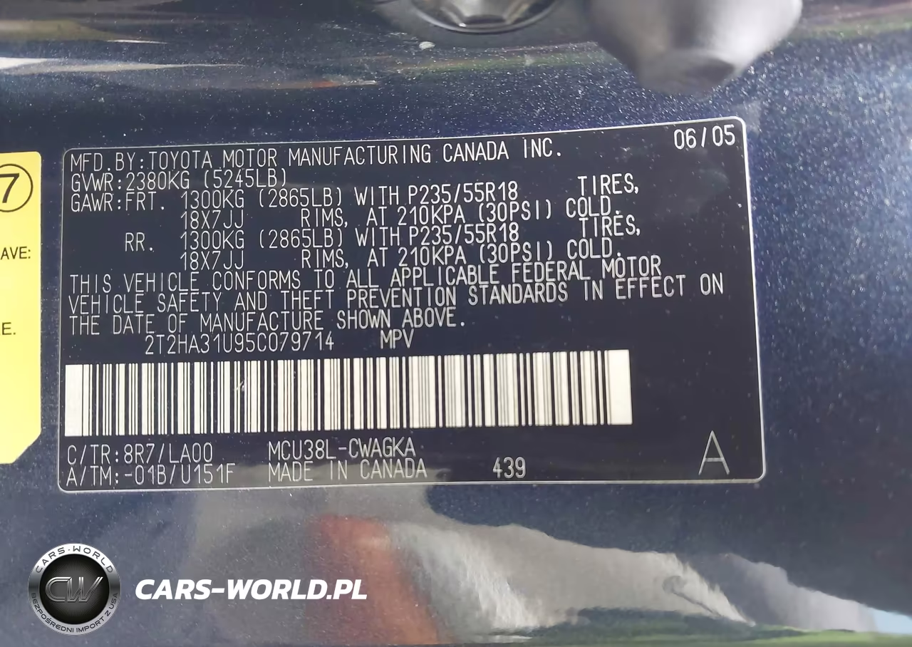 2005 Lexus Rx 330 VIN:2T2HA31U95C079714 - 9