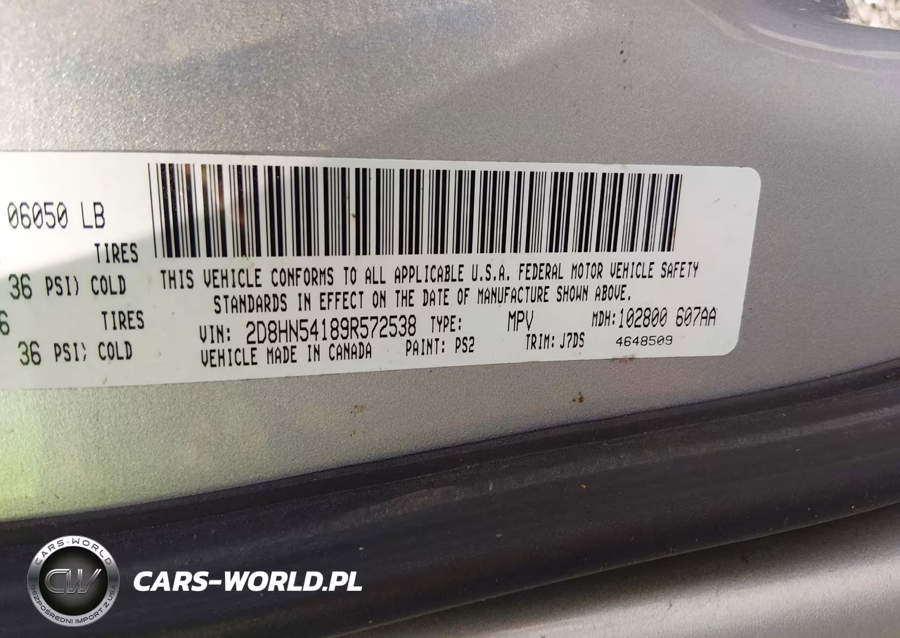2009 Dodge Grand Caravan Sxt VIN:2D8HN54189R572538 - 9