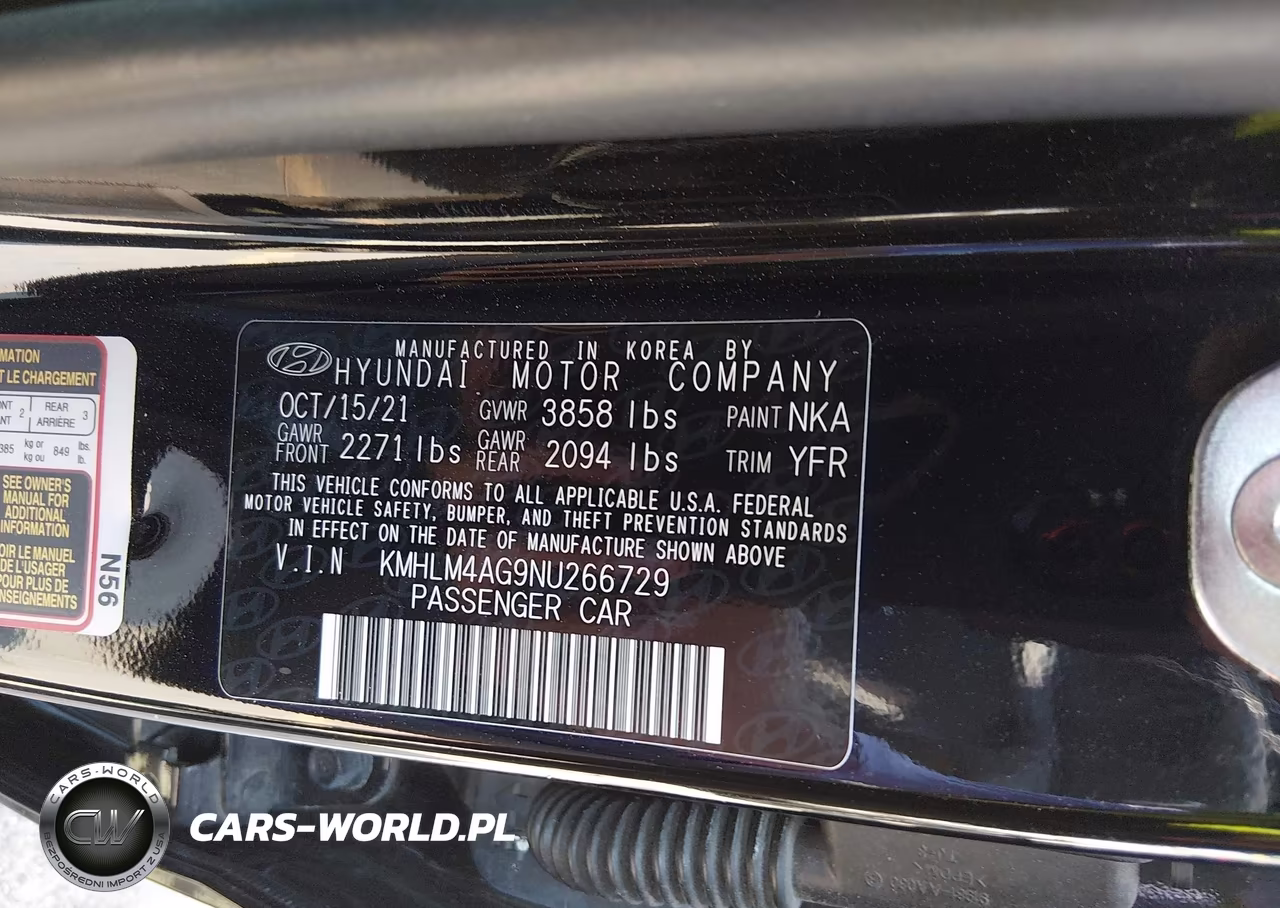 2022 Hyundai Elantra Sel VIN:KMHLM4AG9NU266729 - 9