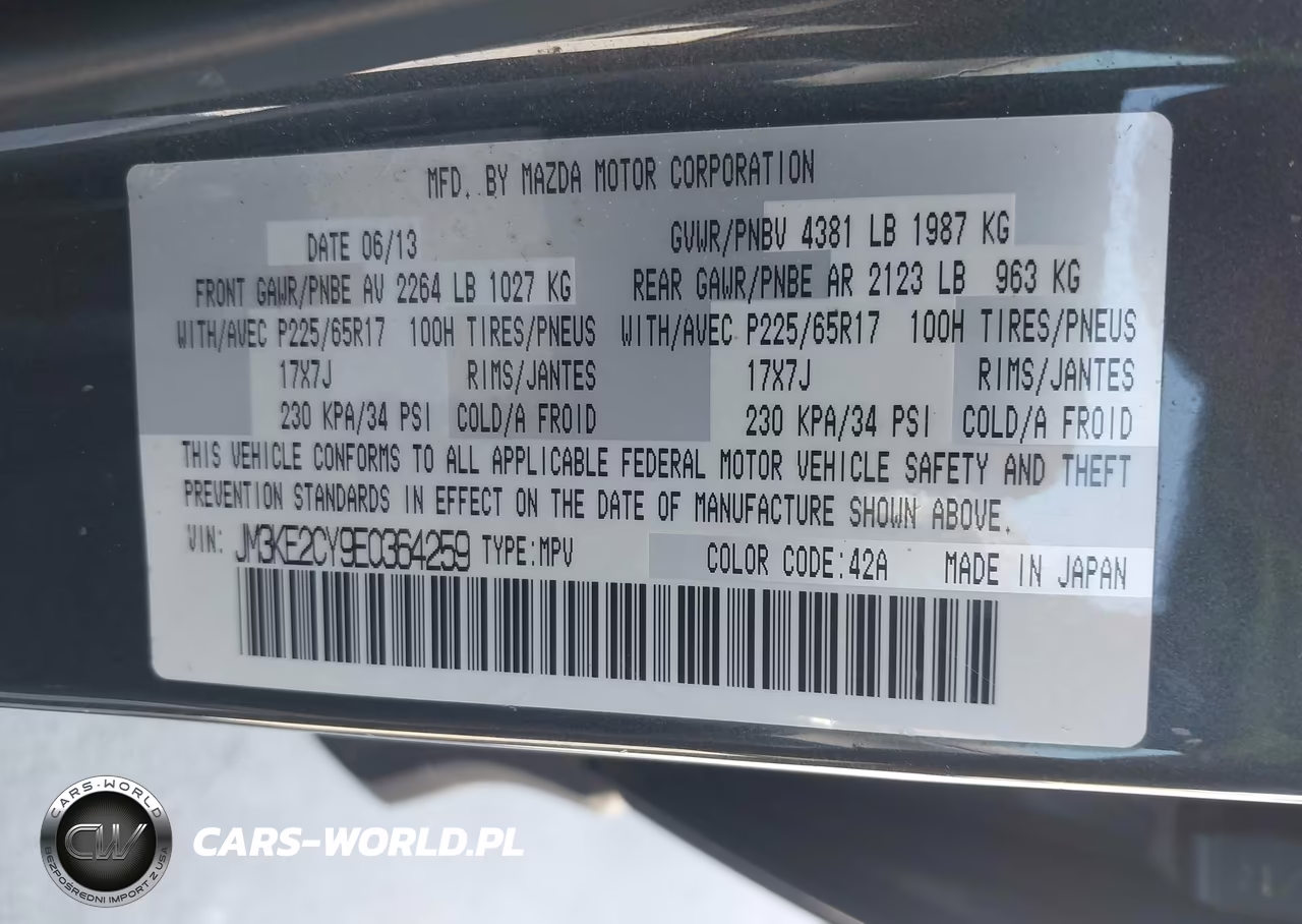 2014 Mazda Cx-5 Touring VIN:JM3KE2CY9E0364259 - 9