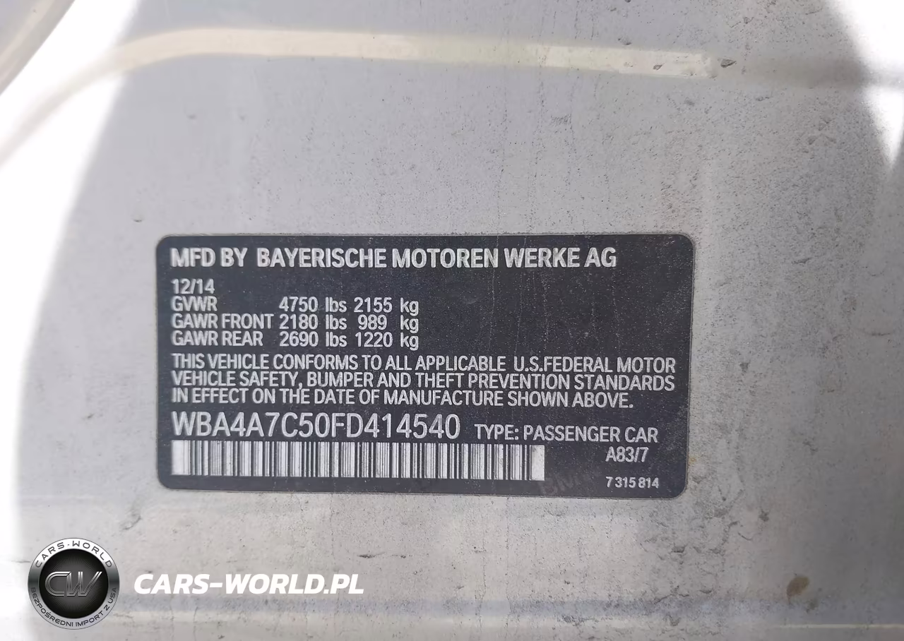 2015 BMW 428 Gran Coupe xDrive VIN:WBA4A7C50FD414540 - 9
