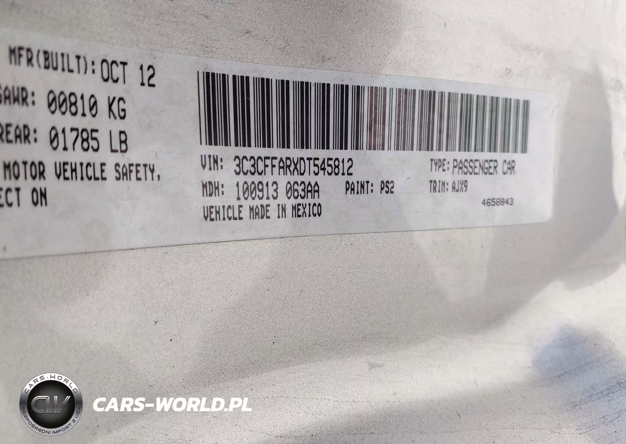 2013 Fiat 500 Pop VIN:3C3CFFARXDT545812 - 9