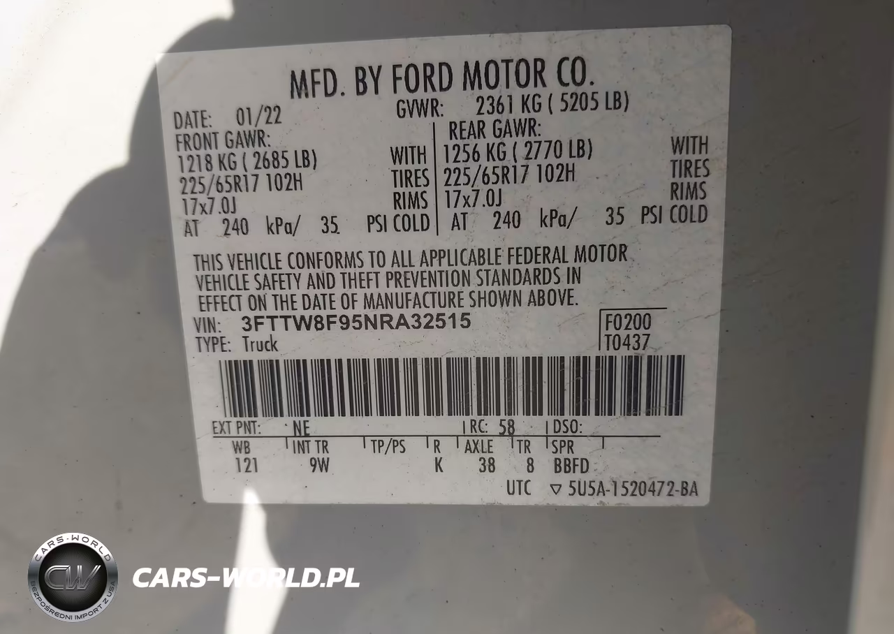 2022 Ford Maverick Lariat-Xl-Xlt VIN:3FTTW8F95NRA32515 - 9