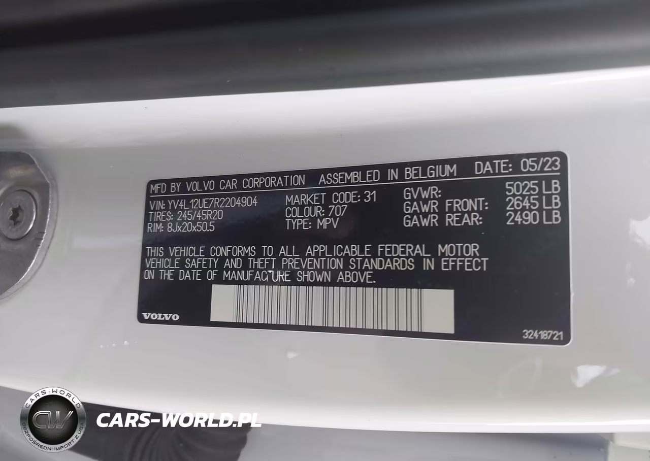 2024 Volvo Xc40 B5 Plus Bright Theme VIN:YV4L12UE7R2204904 - 9