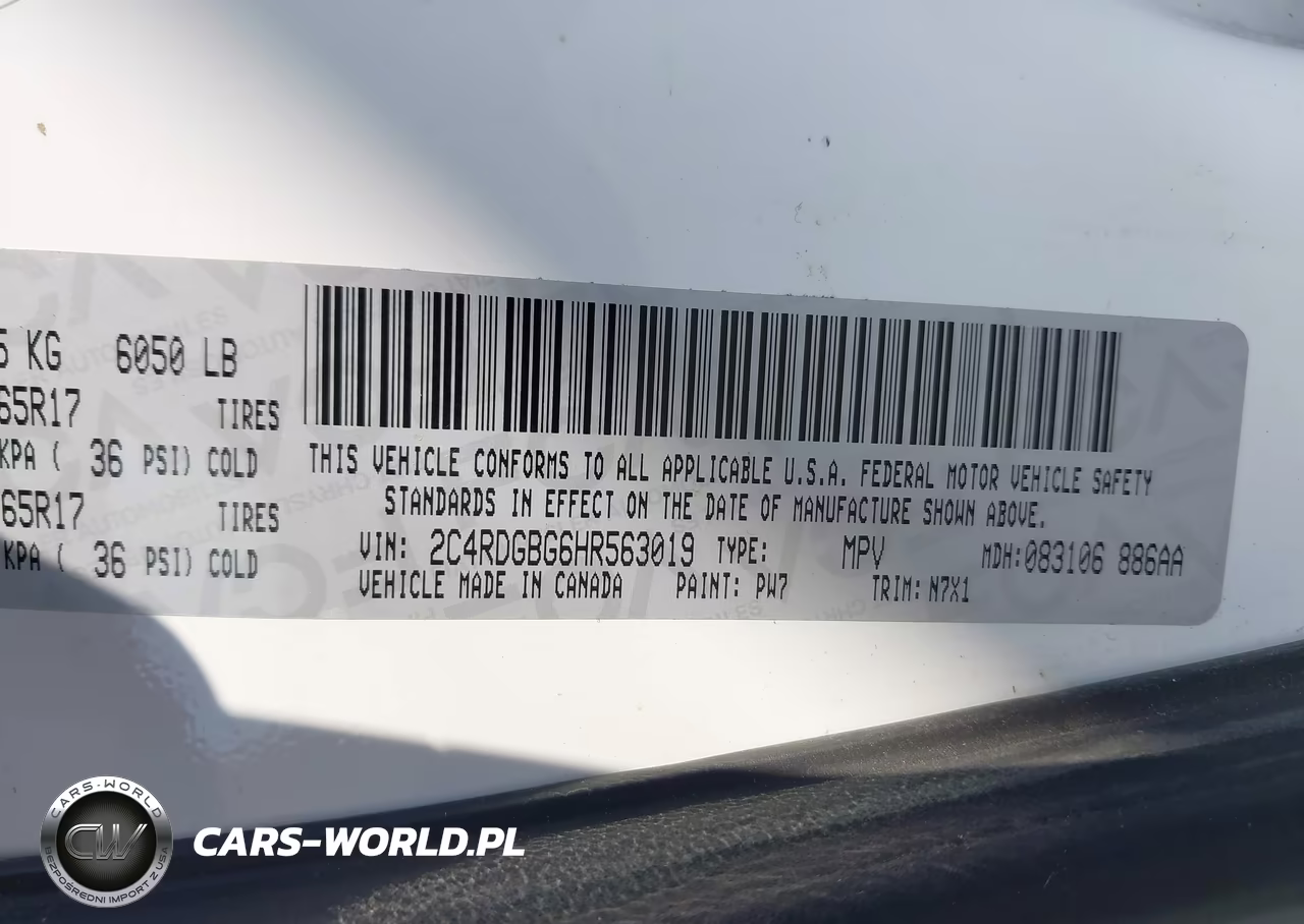 2017 Dodge Grand Caravan Se Plus VIN:2C4RDGBG6HR563019 - 9