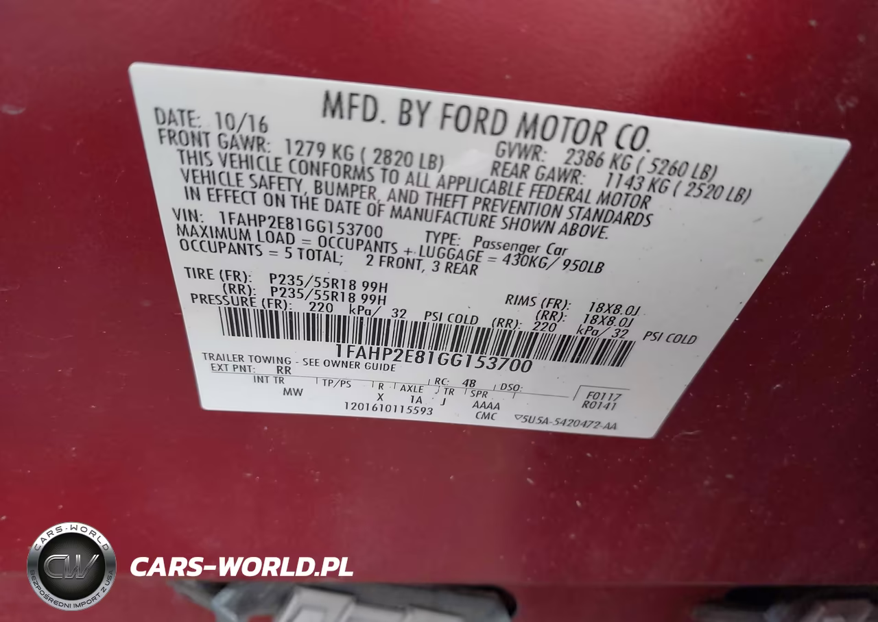 2016 Ford Taurus Sel VIN:1FAHP2E81GG153700 - 9