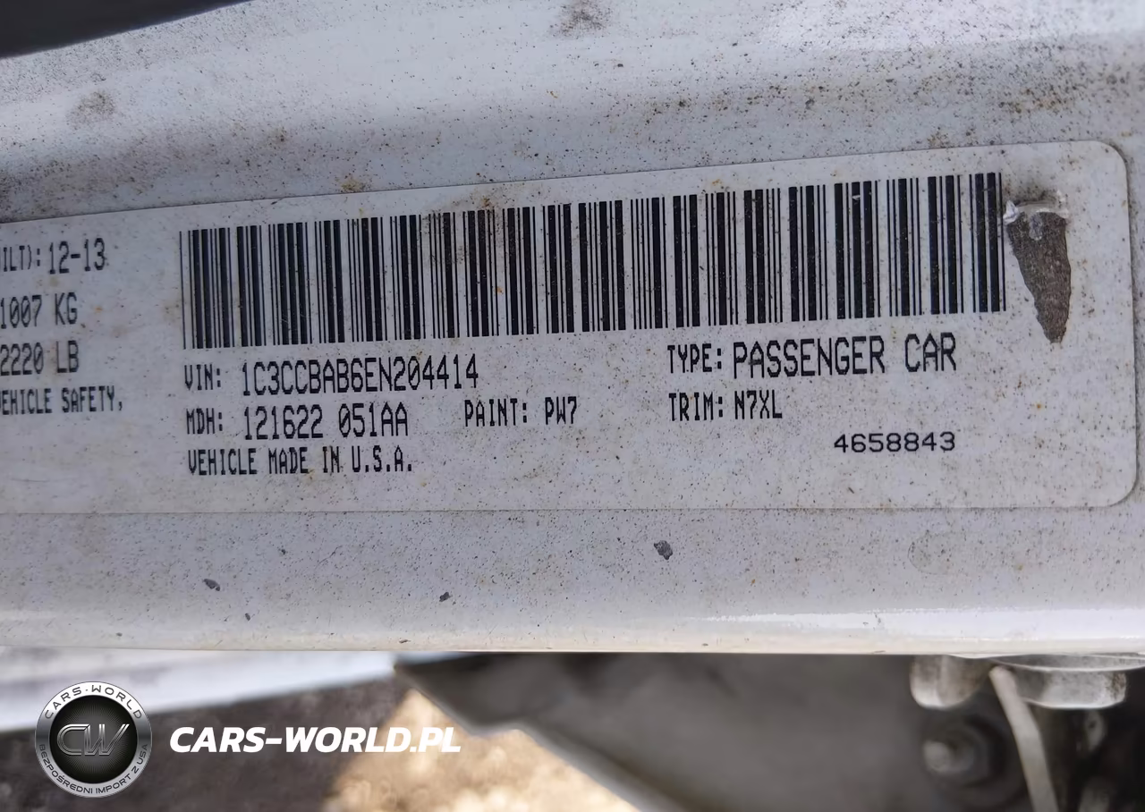 2014 Chrysler 200 Lx VIN:1C3CCBAB6EN204414 - 9