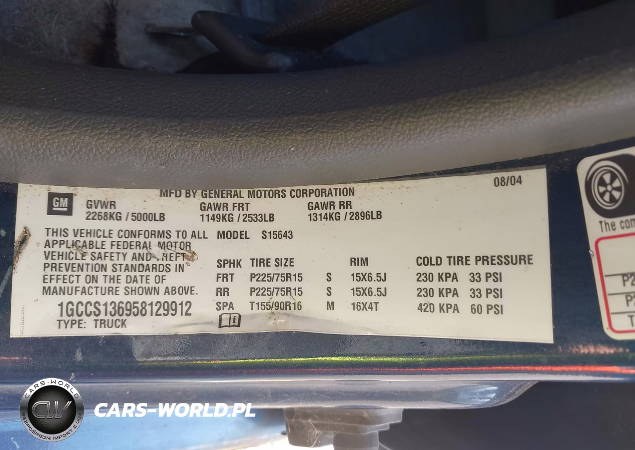 2005 Chevrolet Colorado Ls VIN:1GCCS136958129912 - 9