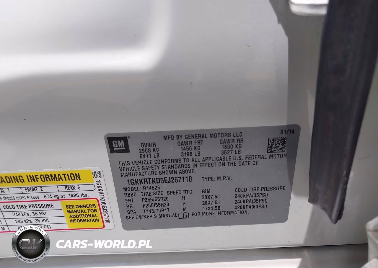 2014 GMC Acadia Denali VIN:1GKKRTKD5EJ267110 - 9