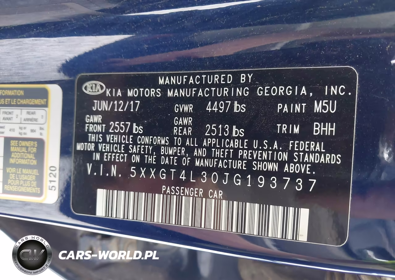 2018 Kia Optima Lx VIN:5XXGT4L30JG193737 - 9