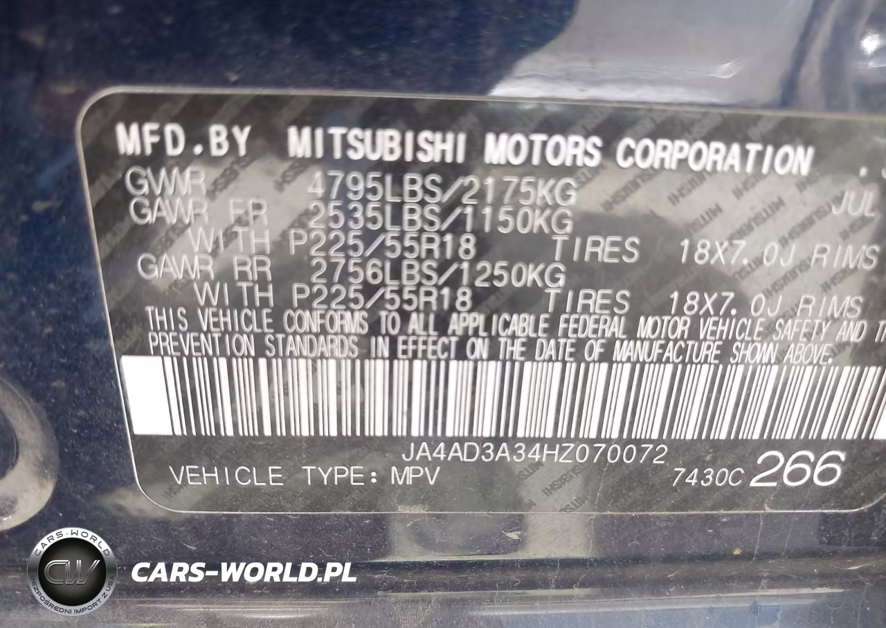 2017 Mitsubishi Outlander Se VIN:JA4AD3A34HZ070072 - 9