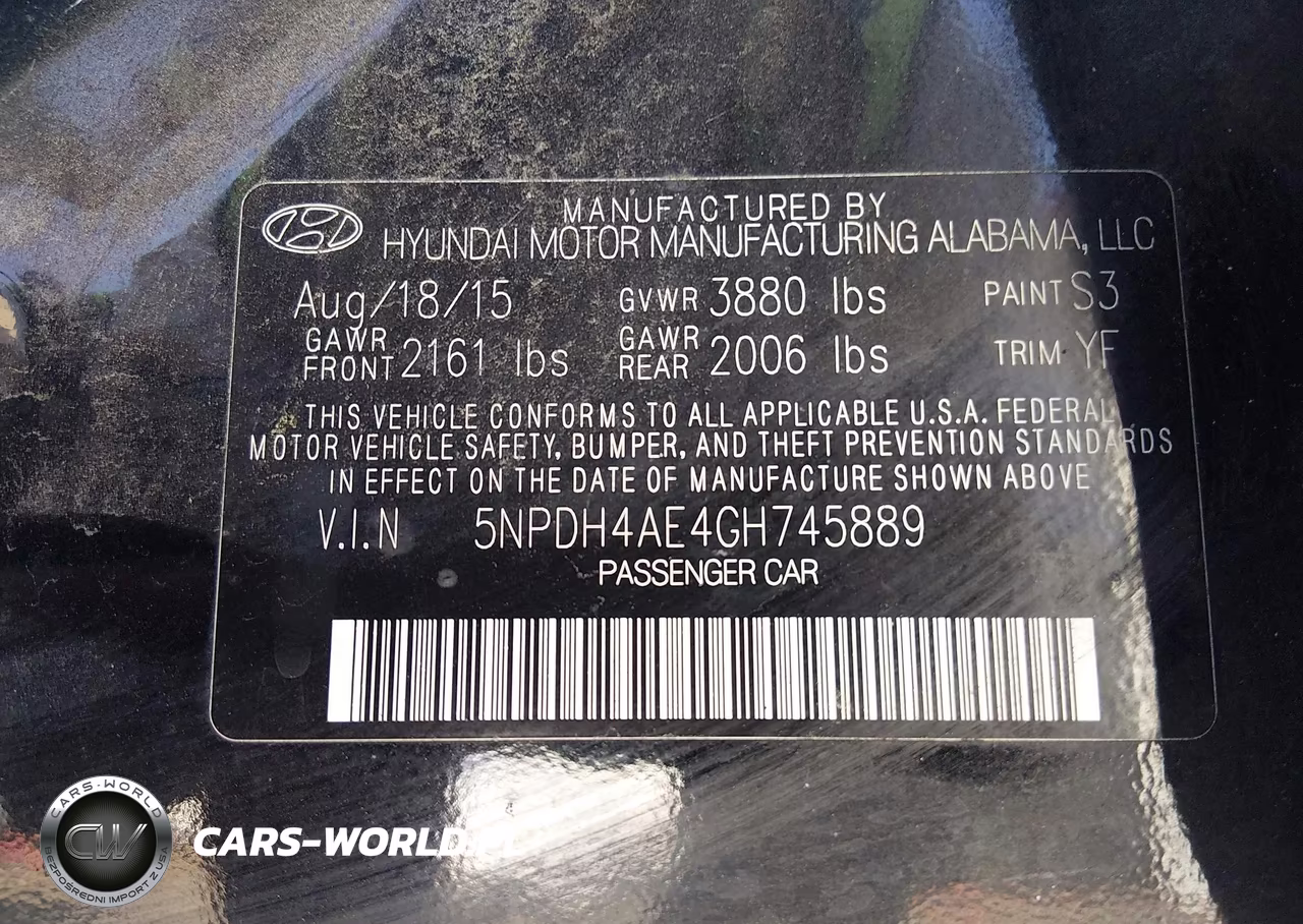 2016 Hyundai Elantra Se VIN:5NPDH4AE4GH745889 - 9