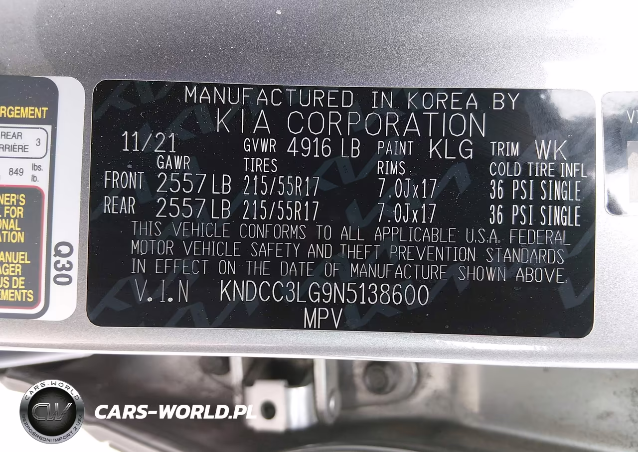 2022 Kia Niro Ev Ex VIN:KNDCC3LG9N5138600 - 9