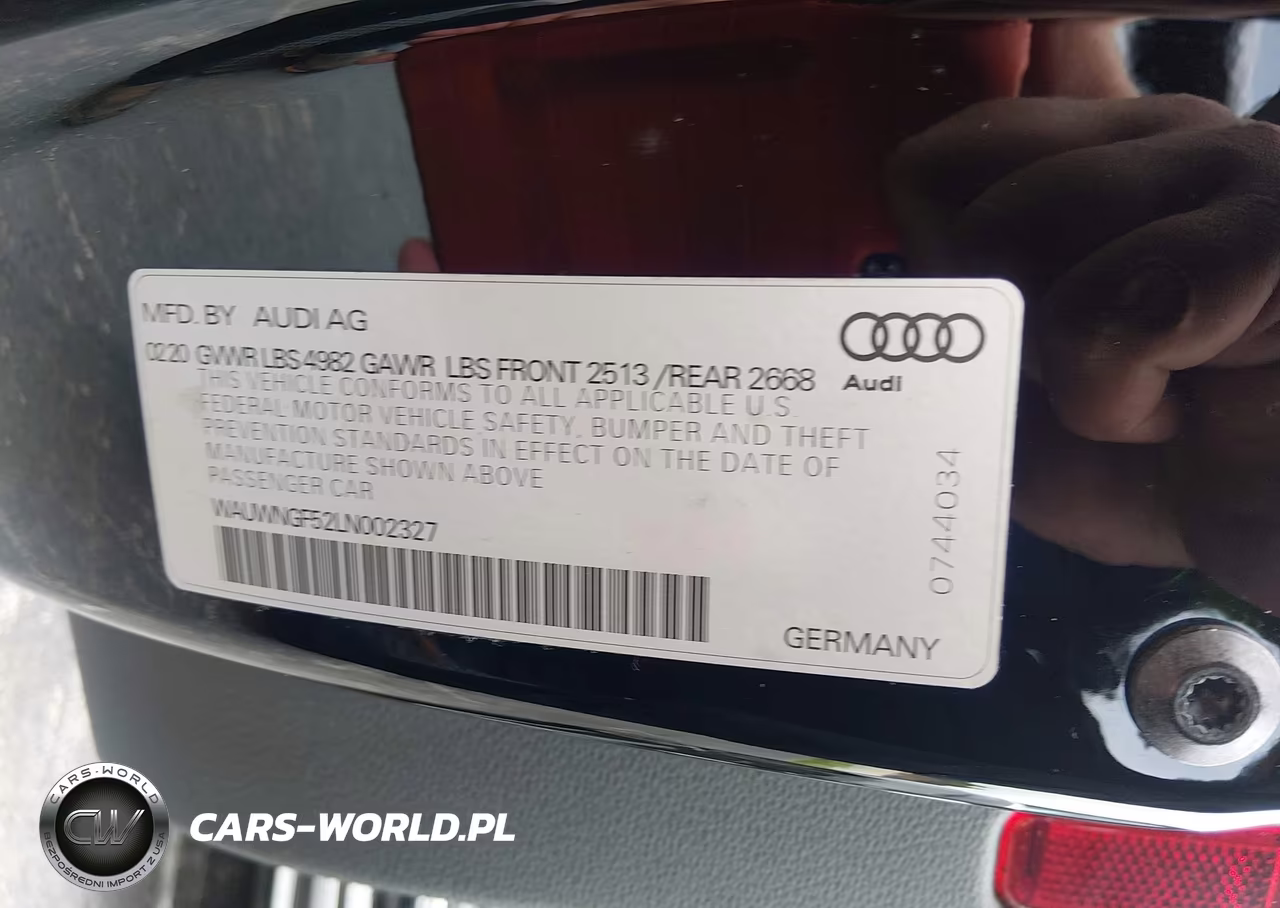 2020 Audi A5 Cabriolet Premium Plus 45 Tfsi Quattro S Tronic VIN:WAUWNGF52LN002327 - 9