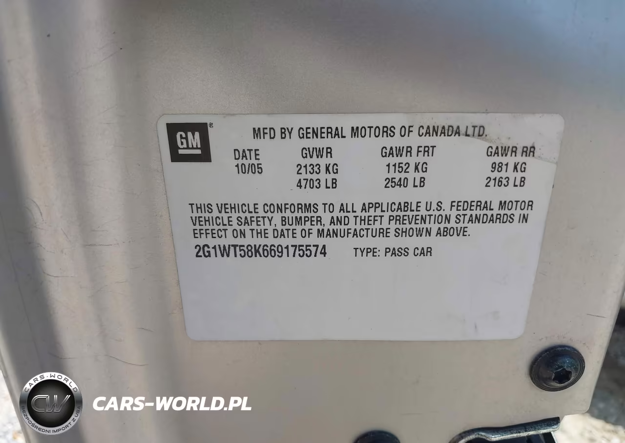 2006 Chevrolet Impala Lt VIN:2G1WT58K669175574 - 9