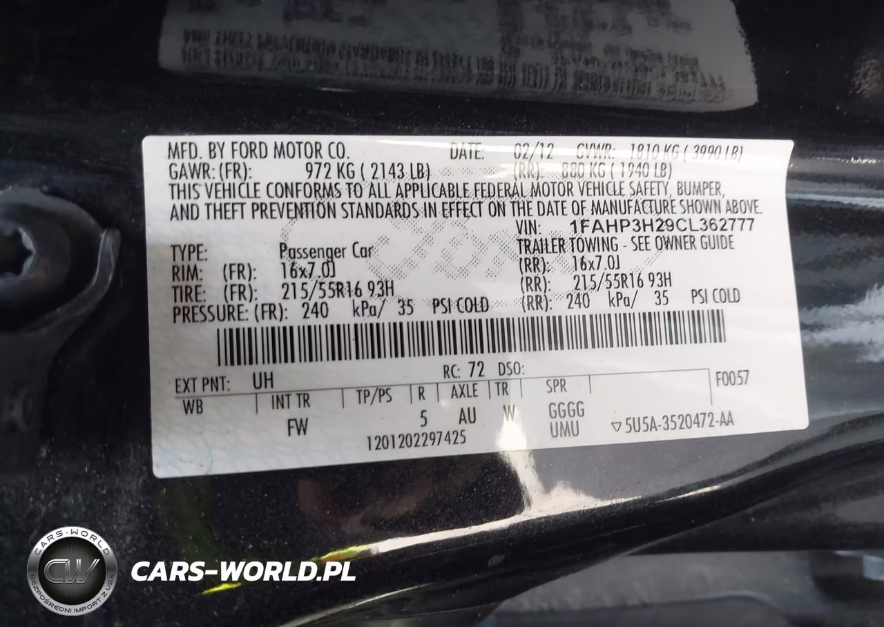 2012 Ford Focus Sel VIN:1FAHP3H29CL362777 - 9