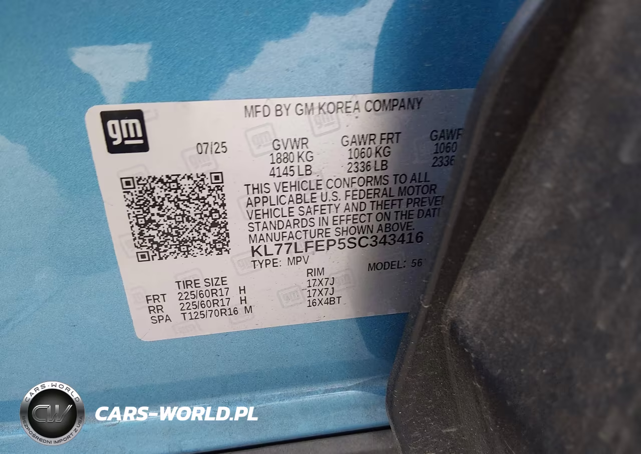 2025 Chevrolet Trax Fwd Ls VIN:KL77LFEP5SC343416 - 9