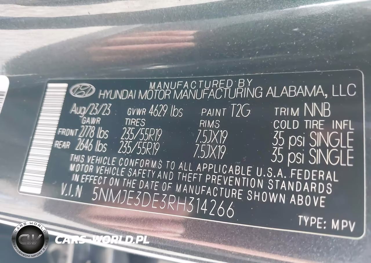 2024 Hyundai Tucson Limited VIN:5NMJE3DE3RH314266 - 9