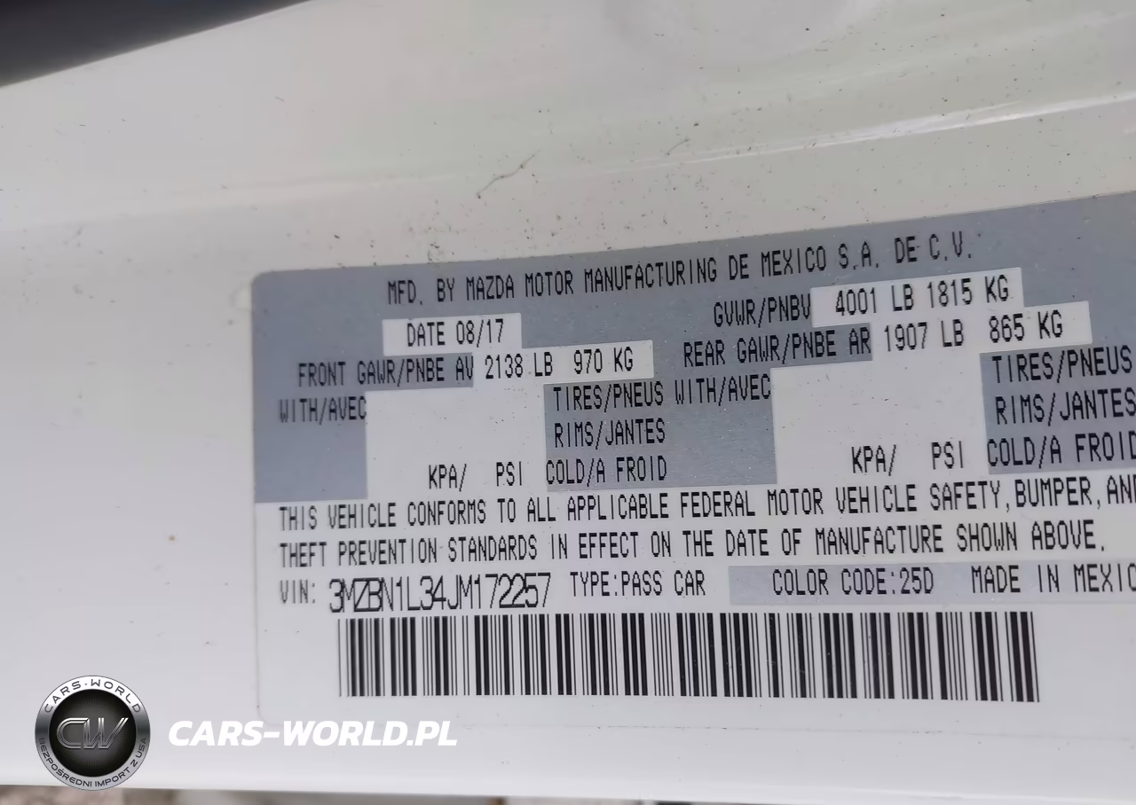 2018 Mazda Mazda3 Touring VIN:3MZBN1L34JM172257 - 9