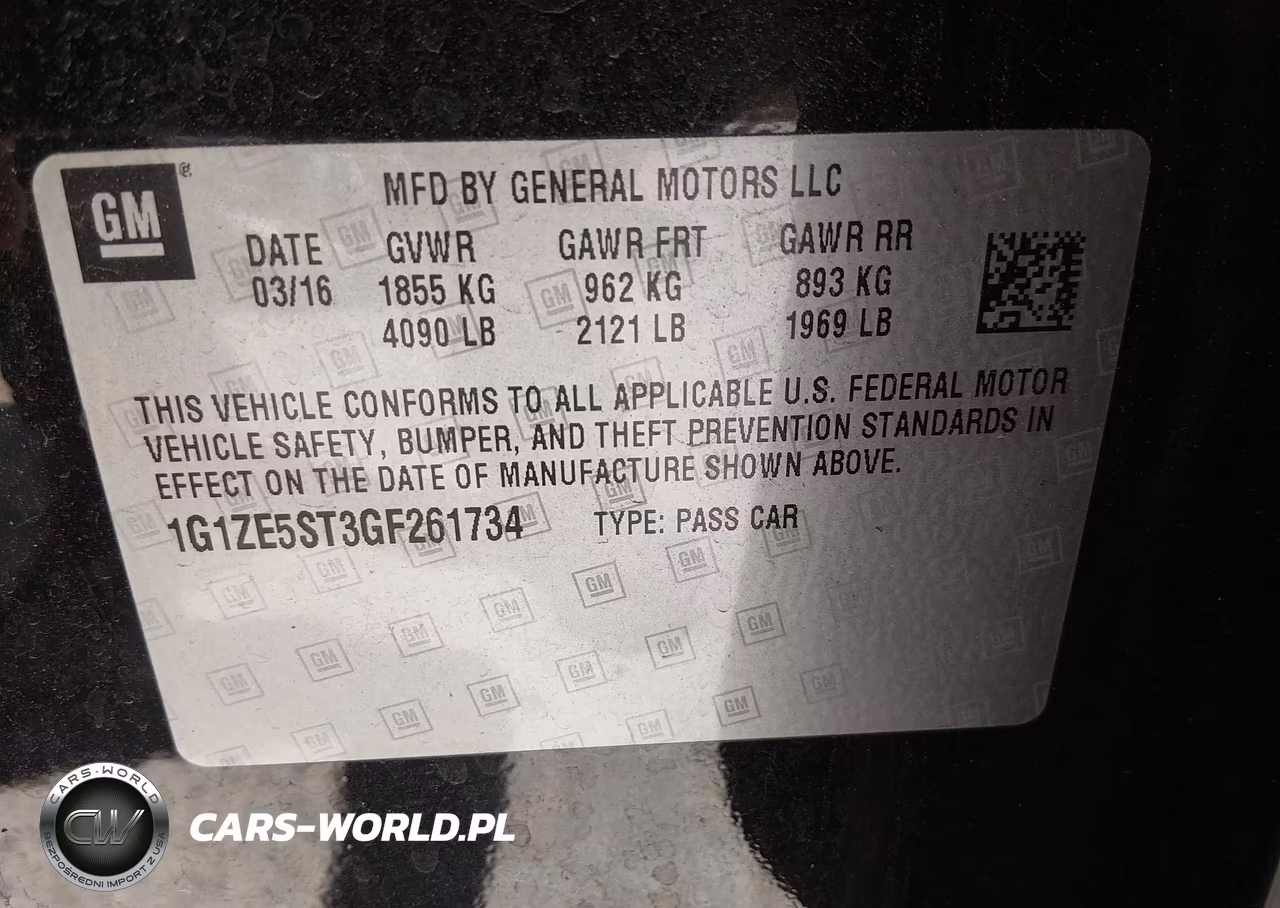2016 Chevrolet Malibu 1Lt VIN:1G1ZE5ST3GF261734 - 9