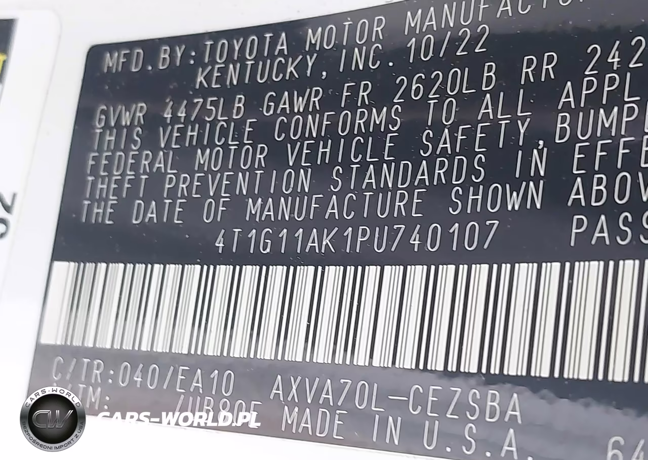 2023 Toyota Camry Se VIN:4T1G11AK1PU740107 - 9