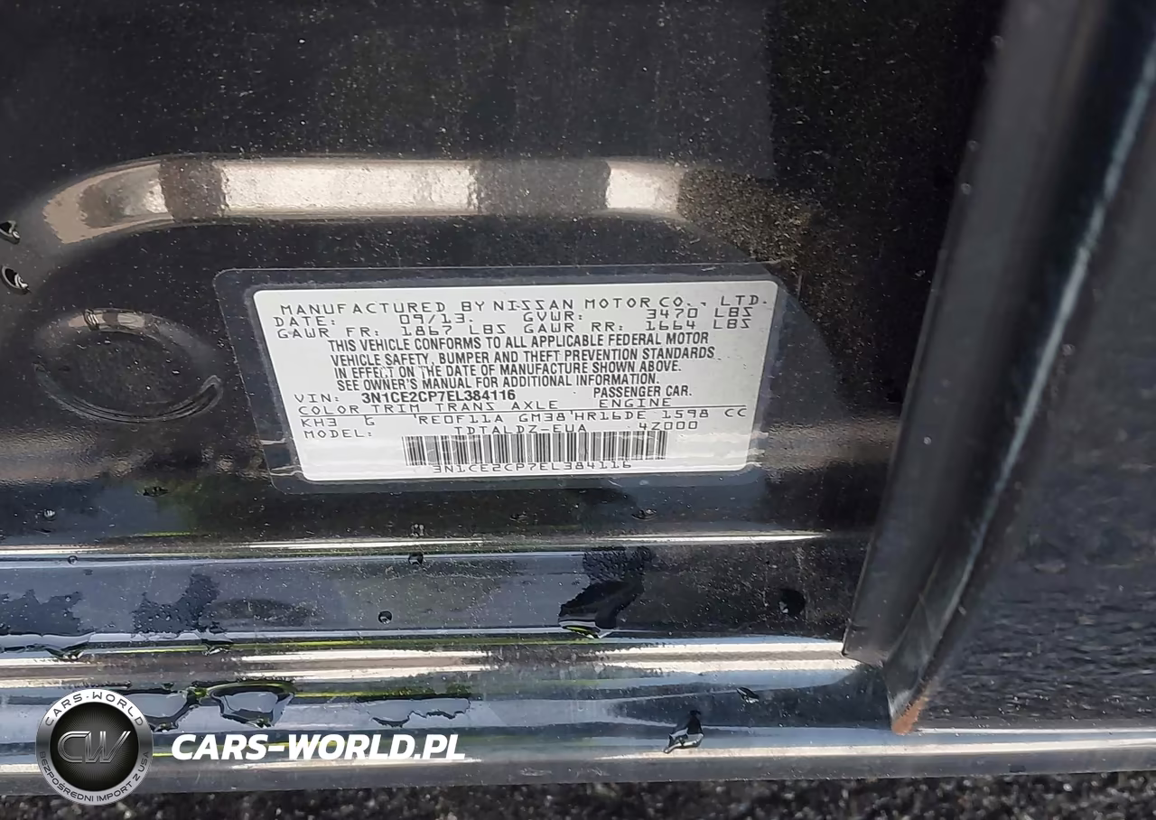 2014 Nissan Versa Note Sv VIN:3N1CE2CP7EL384116 - 9