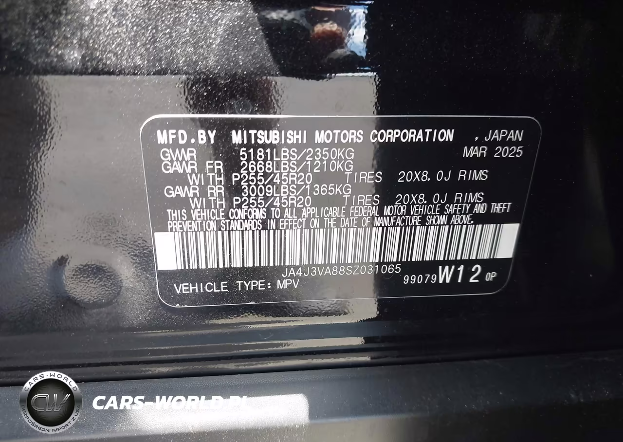 2025 Mitsubishi Outlander Se 2.5 2Wd VIN:JA4J3VA88SZ031065 - 9