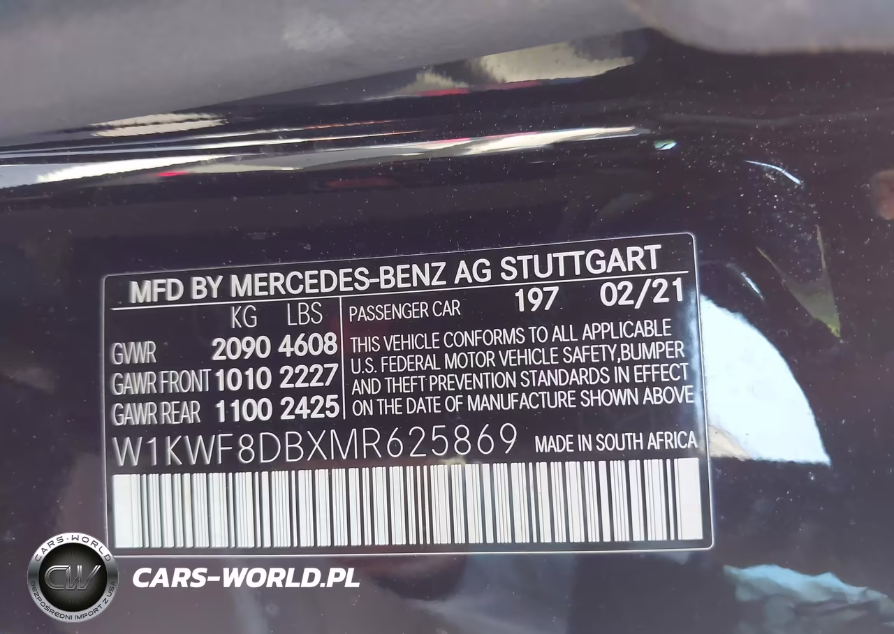2021 Mercedes-Benz C 300 Sedan VIN:W1KWF8DBXMR625869 - 9